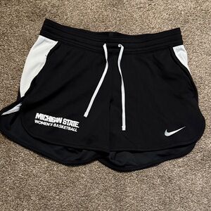 Nike Black and White Women's Basketball Shorts